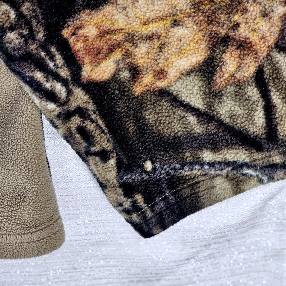 Mossy Oak Men's Coat Soft Shell Camo Full Zip Jacket Woodland Pattern Size XL - Picture 8 of 8